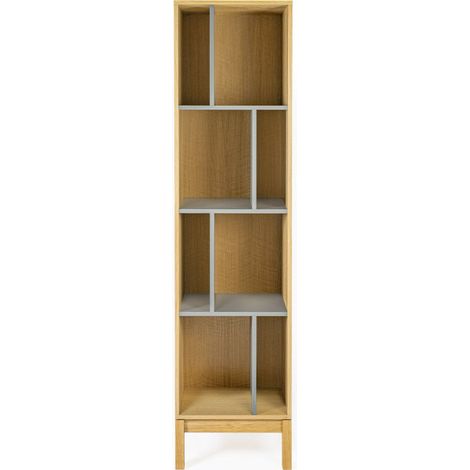 Bibliothèque Design "AbbeyWood" 185cm Naturel (1/5)