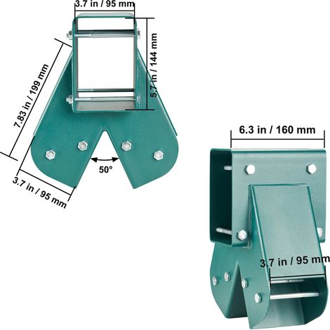 (1 pièce) Supports de balançoire en A SuccessBuy, quincaillerie robuste en acier au carbone pour balançoire avec visserie de montage (1/5)