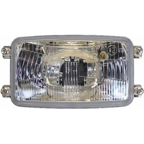 Fanale anteriore asimmetrico 3 luci 165x93mm