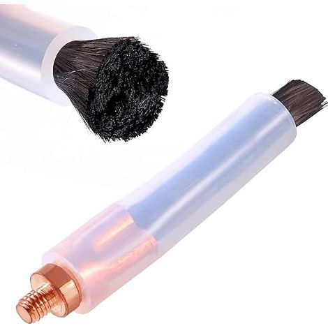 Spazzole industriali per saldatura M6 per la pulizia, strumento per la pulizia del rame in fibra di carbonio, spazzola per saldatura in fibra di carbonio, per la pulizia di saldature TIG, TIG e MIG