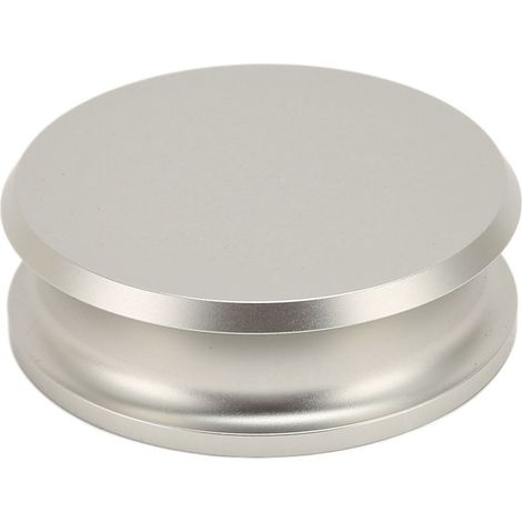 Stabilisateur de Disque Professionnel HiFi en Alliage d'Aluminium pour Platine Vinyle, Poids de Serrage Argenté (1/5)