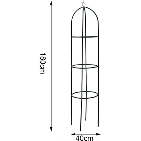 Support de fleurs en fer, arche de jardin grimpante, tonnelle pour plantes grimpantes, support pour clématites, décoration extérieure pour jardin (1/5)