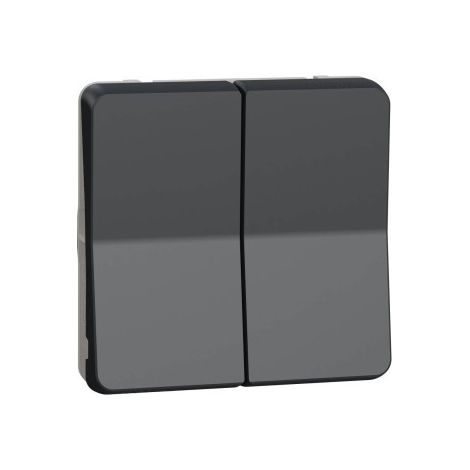 Schneider MUR35326 Mureva Styl - Modular Double Push Button - IP55 - Gray (1/3)