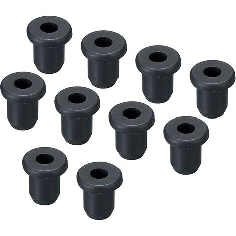 20 x T-Shaped Rubber Wire Covers Installation Diameter 6 mm, ID 3.2 mm, Height 10 mm Cable Hole Sealing Plugs for Cable Holes, Black (1/5)