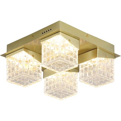 Plafonnier design Cuboid Or 4 lumières - 33640-4SB