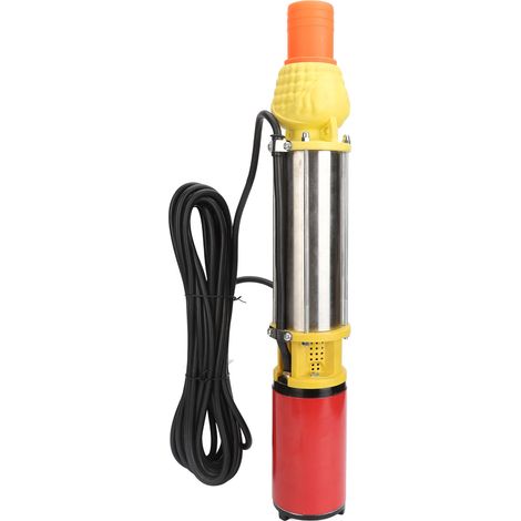 Pompe immergée solaire puits profond DC12V 250W inox vis sans fin pour irrigation agricole jardin maison hauteur 13m (1/5)
