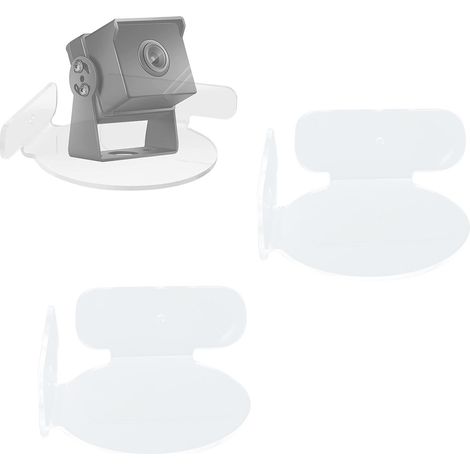 Rundes Wandregal zum Aufhängen – Mini-Halterung für Überwachungskameras, Babyphone, WLAN-Router – Acryl (1/5)