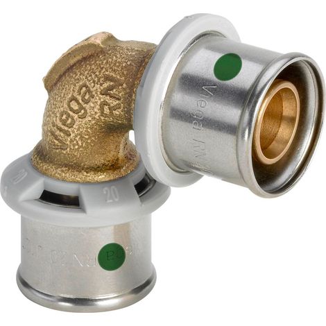 Viega Sanfix Fosta Sanfix P-Curva a 90 gradi, d 16mm bronzo rosso Modello 2116, 302825