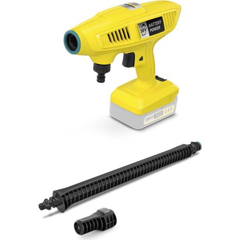 Handheld Cleaner KÄRCHER KHB 4-18: Mühelose Reinigung mit diesem handlichen Druckreiniger – Batterie und Ladegerät nicht enthalten. Ideal für Gartenmöbel, Spielzeug, Mülleimer und mehr (1/5)
