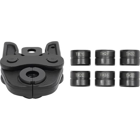 Herramienta para engarzar tuberías, mordaza de presión multifuncional, diseño ligero, color negro. (1/2)
