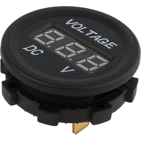 Wasserdichtes digitales 12-24-V-LED-Voltmeter für Auto und Motorrad mit Digitalanzeige (ZY) (1/5)