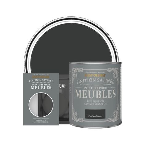 Peinture pour Meubles Finition Satinée - Charbon Naturel (1/3)