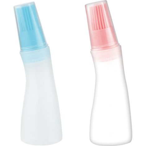 Brosse À Badigeonner - Silicone Alimentaire - Pour Huile Sauce Miel - Barbecue Pâtisserie Cuisson - Lot De 2 (1/5)