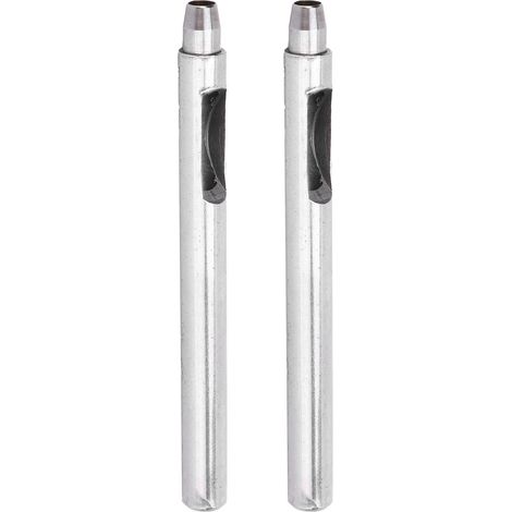 2Pcs emporte-pièce rond en cuir 6mm, outil de perçage manuel DIY pour bricolage, fournitures de quincaillerie pour perforation circulaire (1/5)