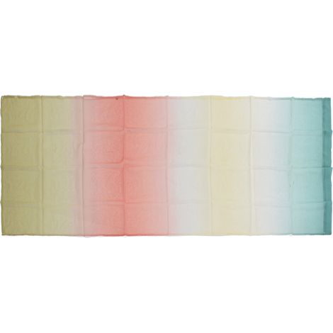 Voilage en gaze dégradée 1 x 2,7 m, rideaux modernes en tulle transparent pour chambre ou salle de jeux, jaune clair. (1/5)