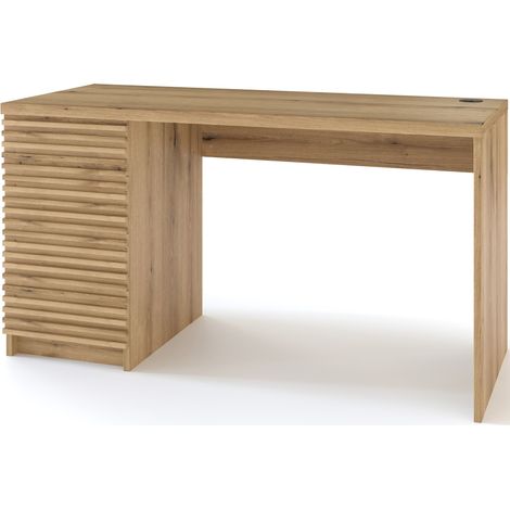 Bureau en bois ARITA – 120 ou 140cm – Chêne artisan 140 cm-Largeur 140 cm