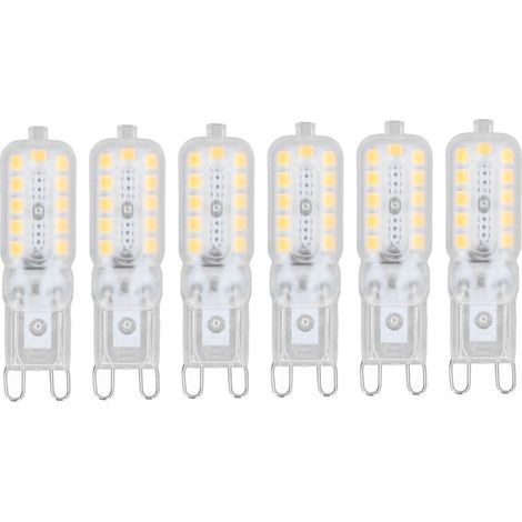 G9 LED Dimmable Blanc Chaud Ampoule LED G9 5W Halogène Lumière Lampe LED G9 360°Larges Angle de Faisceau 22 2835 SMD,6pcs-VSIAISV (1/5)