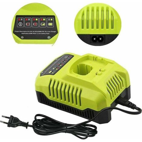 BCL14181H Replacement Battery Charger for Ryobi 18V 9.6V 12V 14.4V 18V NI-CD Ni-MH and Li-ion Battery Chargers (1/4)