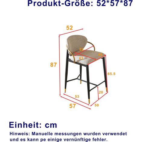 Lot de 2 tabourets de bar beige en chenille, réglables en hauteur, contraste noir et doré, avec dossier et repose-pieds, pour comptoir de cuisine et bar. (1/4)