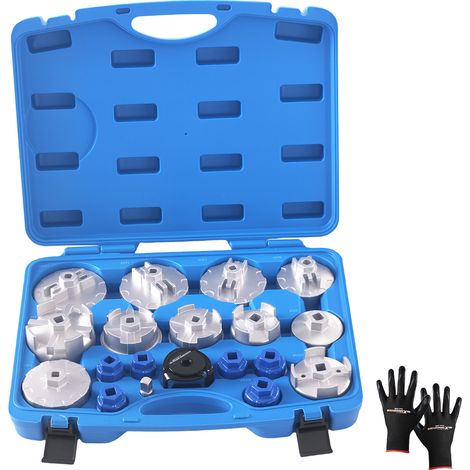 19x Oil Filter Socket Set for BMW VW Mercedes Audi 24-100.5mm Removal Tool Kit (1/5)