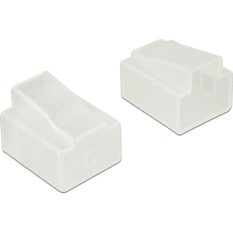 Delock Cubierta antipolvo para RJ45 macho, 10 unidades transparente