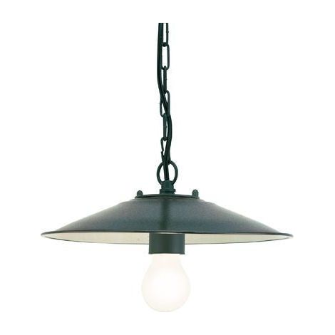 Sospensione Piccola Da Esterno Contemporanea Antique Alluminio Grigio 1 Luce E27