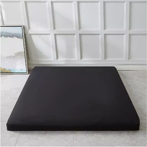 Bardusch-Housse moderne pour futon sol japonais 90x190 cm, coton lavable, protection tatami (B) (1/5)