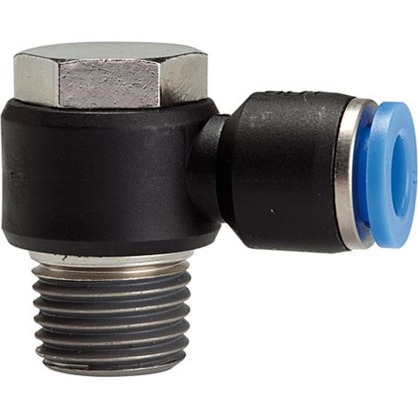 Riegler L-Steckverschraubung »Blaue Serie« drehbar, R1/2 a., max.15 Ø 12mm (1/3)