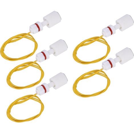 5pcs Interrupteur à Flotteur en Plastique P3508 contrôleur de capteur de Niveau de Liquide pour Piscine de réservoir d'eau - utilisé en électricité, Drainage, contrôle de Niveau, Alarme (1/5)