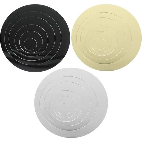 Autocollant Mural Miroir Acrylique Rond, 3 Sets, Déco DIY 3 Dimensions Assorties, Adhérence sur Surfaces Lisses, Usage Salon, Chambre, Boutique Fleuriste (1/5)