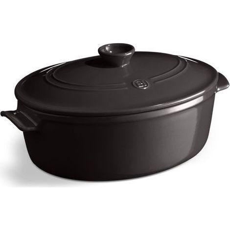 Casseruola Grande Ovale 6L Emile Henry Fusain - EH794560 (1/2)