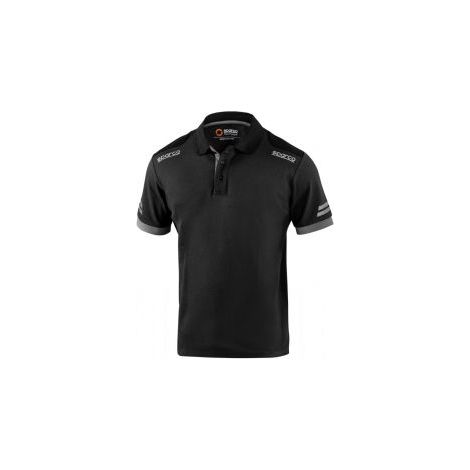 SPARCO POLO TOLEDO BLACK GREY TG XXL