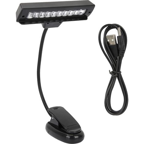 Lampe de lecture LED USB flexible à clip pour pupitre de musique portable (1/5)