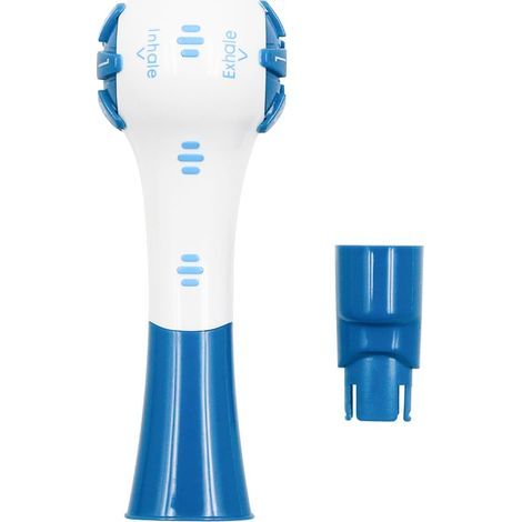 Appareil d'exercice pulmonaire pour thérapie respiratoire Appareil d'entraînement portatif pour la récupération pulmonaire (Bleu) (1/5)