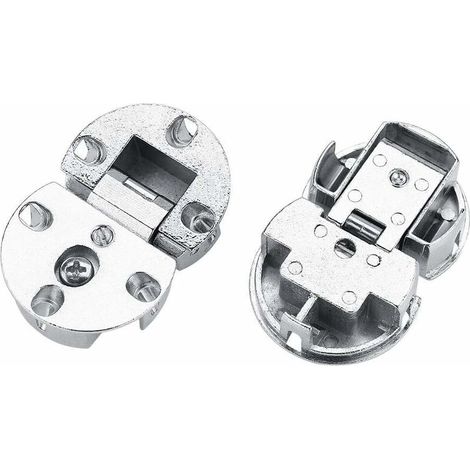 2pcs 90 Degree Zinc Alloy Door Flap Hinges Kitchen Bedroom Cupboard Cabinet Furniture Hardware (1/5)