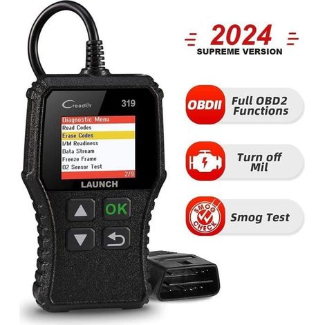 Launch CR319 Scanner Auto Diagnostic OBD2 / EOBD/Can pour Lire et Effacer Les Codes d’Erreur du Moteur (1/4)