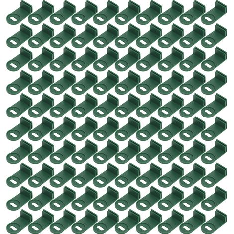 100PCS Attaches de Serre en Plastique pour Fixation, Ombre et Isolation - Raccords Extensibles pour Suspension de Plantes (1/5)