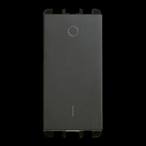 Interruttore bipolare 2p 16a 1 modulo antracite urmet 10162