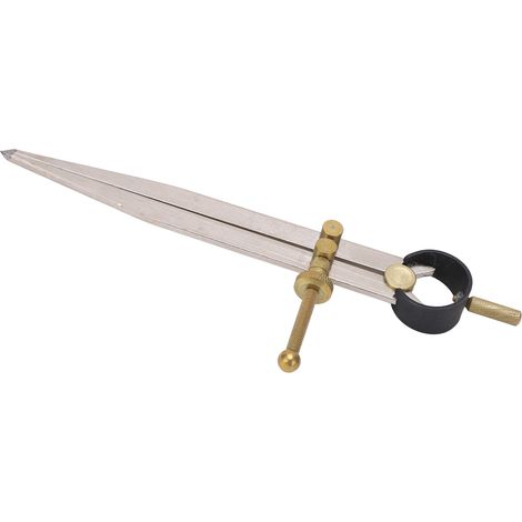 Séparateur en cuir verrouillable, réglable, plaqué or, de haute précision et résistant à la rouille, adapté au travail du cuir DIY, 200 mm. (1/5)
