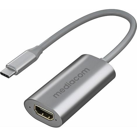 Mediacom MD-C306 hub di interfaccia USB tipo-C Alluminio