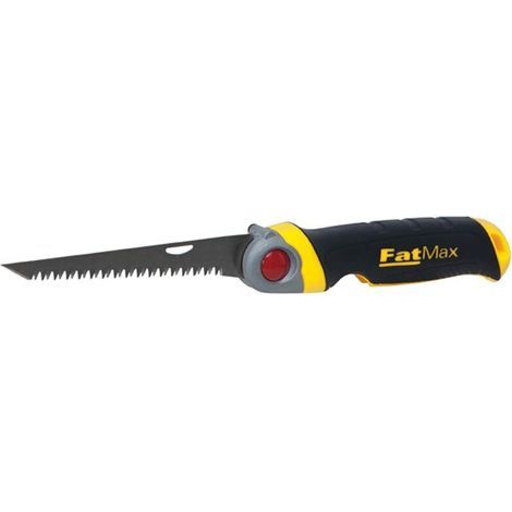 STANLEY FATMAX Scie pour Usage Général - Découpe du Plâtre - 8 Dents/Pouce - Denture Triple Biseaux - 3 Angles de Blocage - Système de Verrouillage - Poignée Bi Matière FMHT0-20559 (1/5)