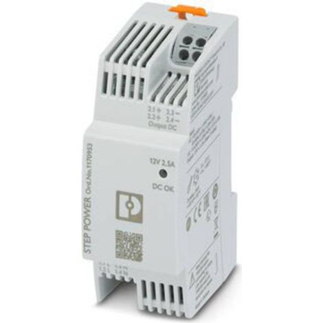 Alimentation rail DIN Phoenix Contact STEP3-PS/1AC/12DC/2.5/PT 1170953 12 V/DC 2.5 A 30 W 1 1 pc(s) (1/4)