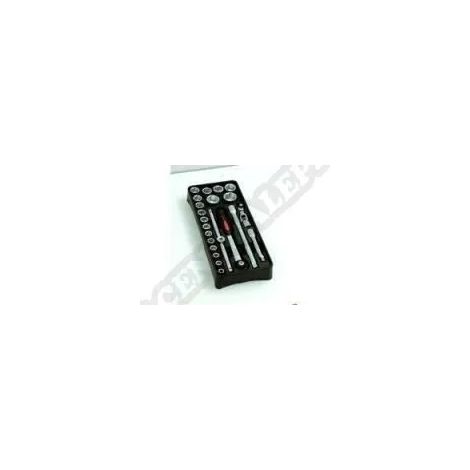 Llaves y dados mob socket and ratchet module 23 piezas compacto
