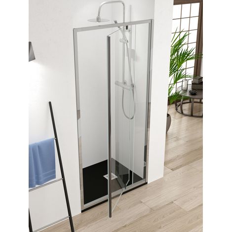 Mampara de Ducha Frontal - 1 Hoja Abatible - Modelo Artic (Adaptable de 70 a 89 cm) (1/2)