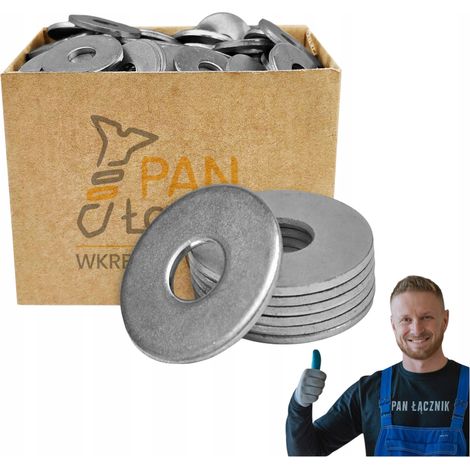 Rondelles Larges Pan Łącznik, M12, Zinguées, Pour Fixation Renforcée, Sac 1 kg (1/5)