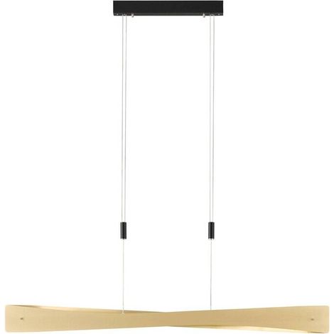 [NEUWERTIG] B-Ware Rothfels Lian LED-Pendelleuchte Deckenlampe Hängeleuchte Lampe Messing schwarz (1/2)