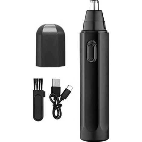 Taglia-peli per il naso - Taglia-peli per il naso per uomo e donna - Taglia-peli per le orecchie - Taglia-peli per il naso - Ricaricabile tramite USB - Lavabile (1/5)