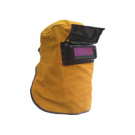 MINKUROW Casco Per Saldatura In Pelle, Maschera Per Saldatura Con Vetro Di Sicurezza Con Schermo Oscurante Automatico (1/3)