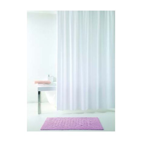TENDA DOCCIA TEVERE  IN VINILE + ANELLI CM 180X200