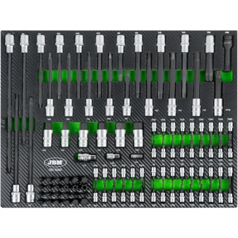 JBM 15681 Termoformato morbido con utensili 104 Pz.